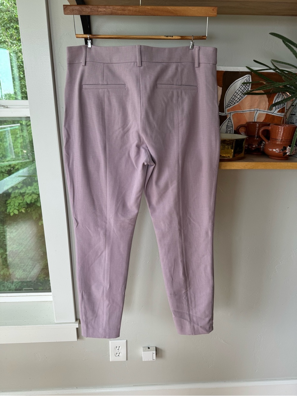 Express Lilac Light Purple Mid Rise Skinny Dress Pant Business Casual Size 12 - Picture 2 of 10
